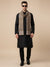 Reversible Woolen Mens Stole with Classic Striped Weave | Elegant Winter Wrap (80 × 28 Inches)