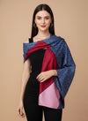 Printed Silk Women Stole with Artistic Motif Design | Elegant Lightweight Wrap (80 × 28 Inches)