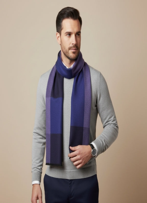 Reversible Woolen Acrylic Muffler | Classic Winter Essential (70 × 12 Inches)