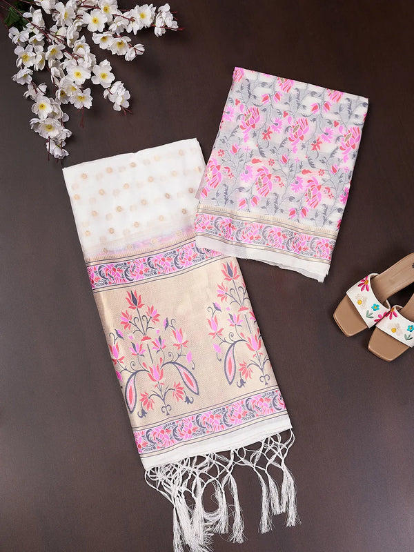 Women’s Cotton Unstitched Suit Set | Elegant Ethnic Ensemble