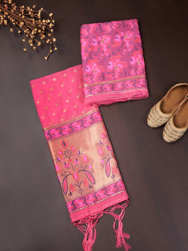 Women’s Cotton Unstitched Suit Set | Elegant Ethnic Ensemble