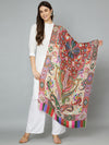 Bamboo Silk Heritage Printed Women Stole | Elegant Artisanal Statement Wrap (80 × 28 Inches)