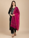 Rani Monica Cotton Dupatta with Woven Motifs | Elegant Ethnic Drape (2.5 Metres Approx.)