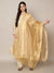 Golden Cotton Silk Dupatta with Subtle Woven Texture (Size: 2.5x1 m Approx)