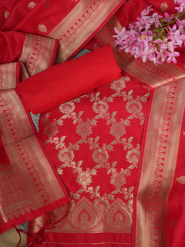 Women’s Cotton Unstitched Suit Set | Elegant Ethnic Ensemble