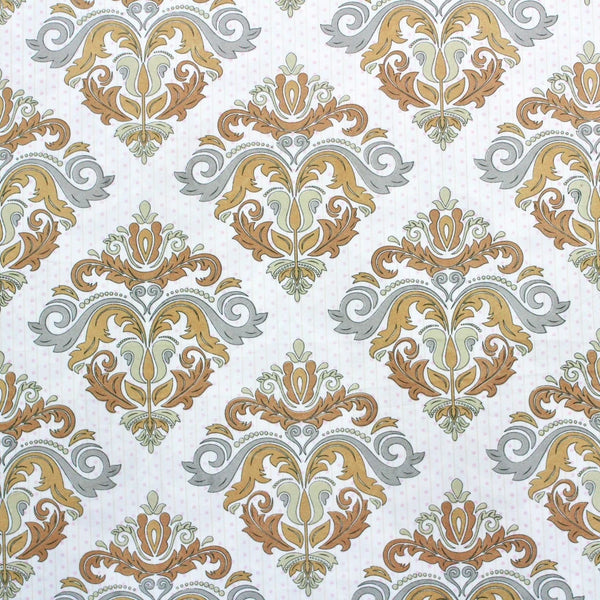 Queen Size 210 TC Elastic Fitted Cotton Bedsheet Set with 2 Pillow Covers (72 × 78 Inches)