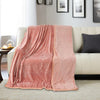 Super Soft Solid Velvet Finish Coral Flannel AC Blanket (Size: 90 x 90 Inches) Blanket My Store