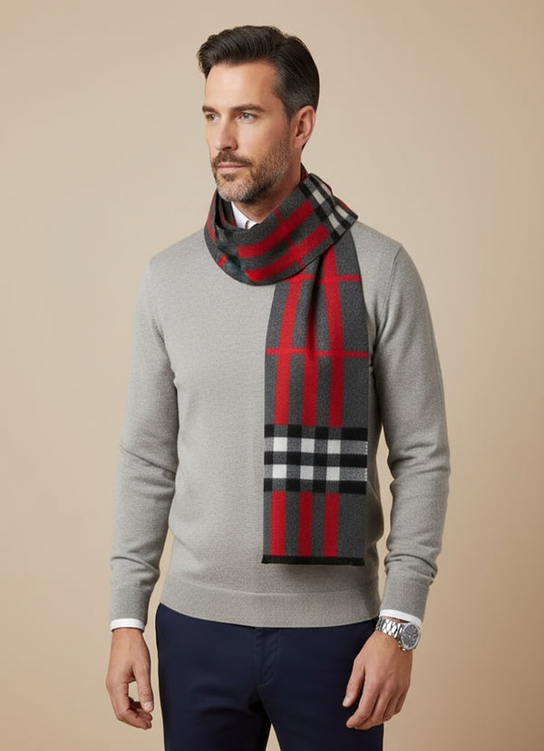 Reversible Woolen Acrylic Muffler | Classic Winter Essential (70 × 12 Inches)