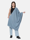 Solid Woolen Women Stole | Classic Minimal Wrap (80 × 28 Inches)
