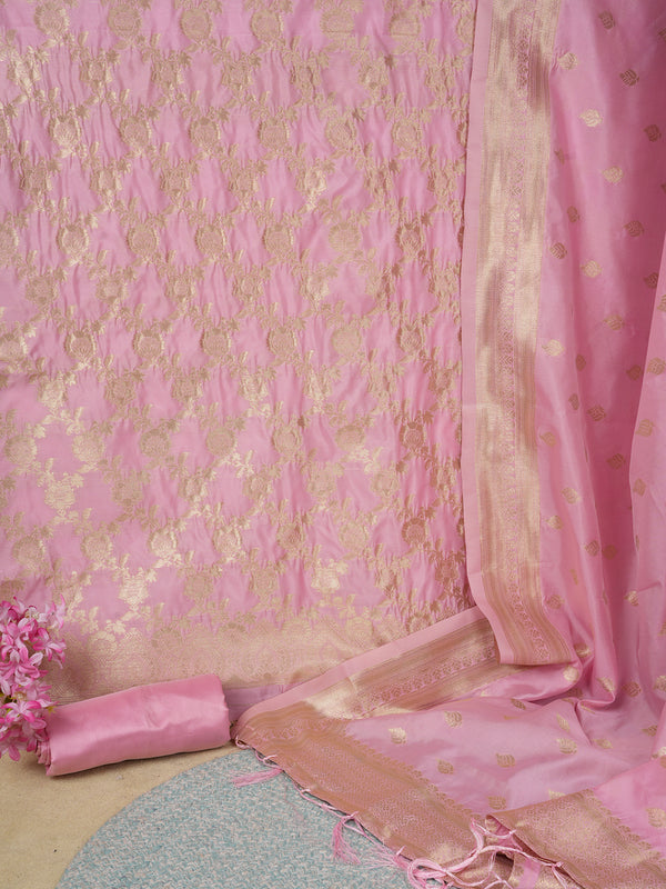 Women’s Cotton Unstitched Suit Set | Elegant Ethnic Ensemble