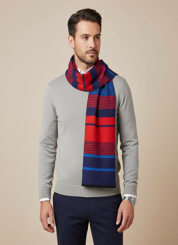 Reversible Woolen Acrylic Muffler | Classic Winter Essential (70 × 12 Inches)