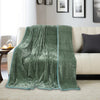 Super Soft Solid Velvet Finish Light Green Flannel AC Blanket (Size: 90 x 90 Inches) Blanket My Store