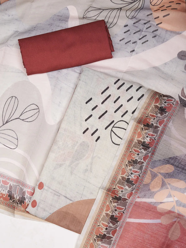 Women’s Linen Unstitched Suit Set | Elegant Ethnic Ensemble