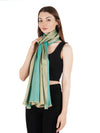 Reversible Bamboo Silk Women Stole | Elegant Dual-Tone Statement Wrap (80 × 28 Inches)