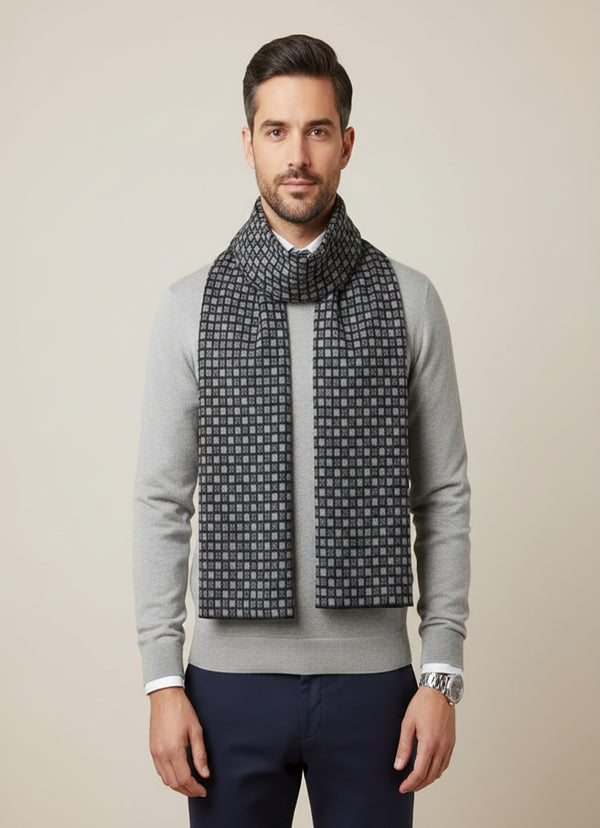 Reversible Woolen Acrylic Muffler | Classic Winter Essential (70 × 12 Inches)