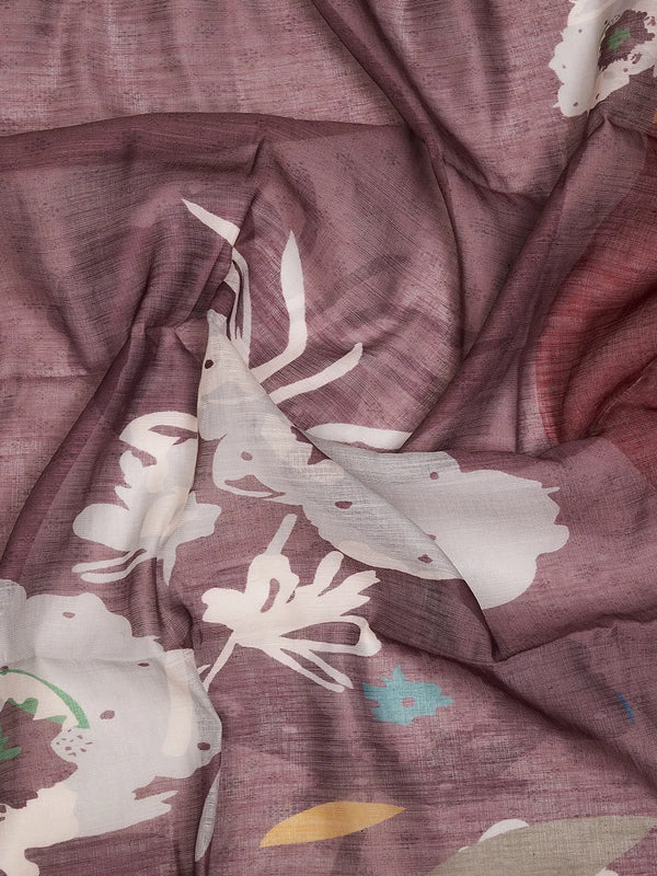 Women’s Linen Unstitched Suit Set | Elegant Ethnic Ensemble