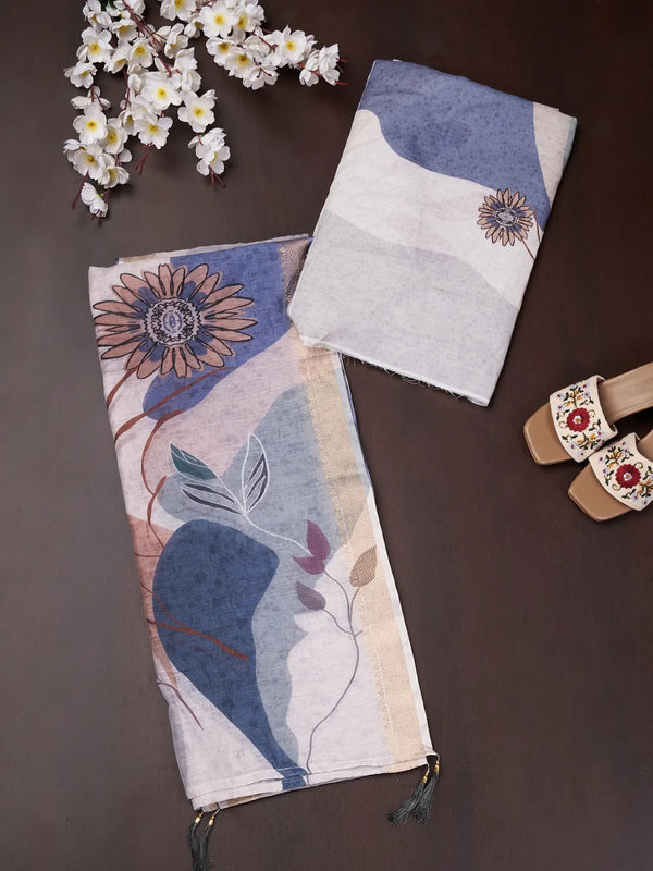 Women’s Linen Unstitched Suit Set | Elegant Ethnic Ensemble