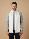 Solid Woolen Mens Stole | Classic Minimal Winter Wrap (80 × 28 Inches)