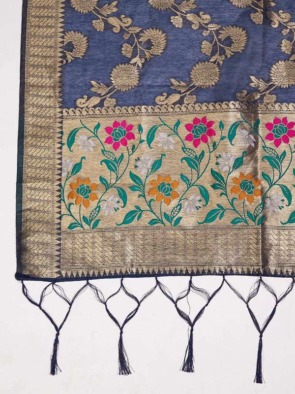 Women’s Banarasi Silk Unstitched Suit Set | Luxurious Ethnic Ensemble