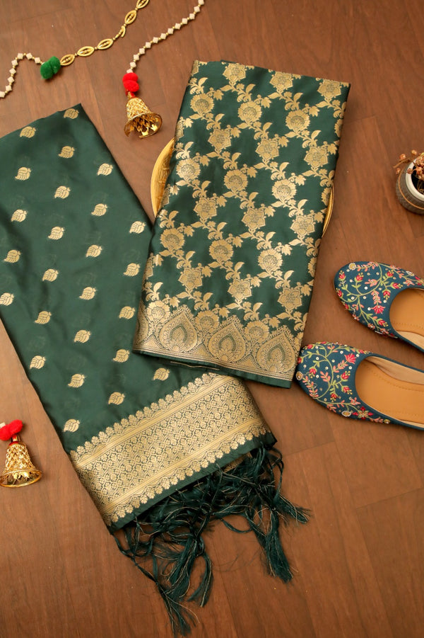 Women’s Cotton Unstitched Suit Set | Elegant Ethnic Ensemble