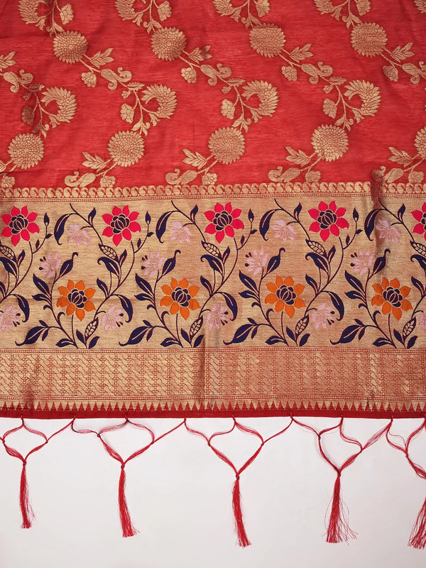 Women’s Banarasi Silk Unstitched Suit Set | Luxurious Ethnic Ensemble