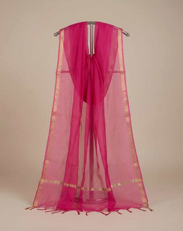 Rani Monica Cotton Dupatta with Woven Motifs | Elegant Ethnic Drape (2.5 Metres Approx.)