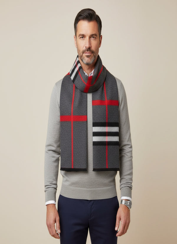 Reversible Woolen Acrylic Muffler | Classic Winter Essential (70 × 12 Inches)