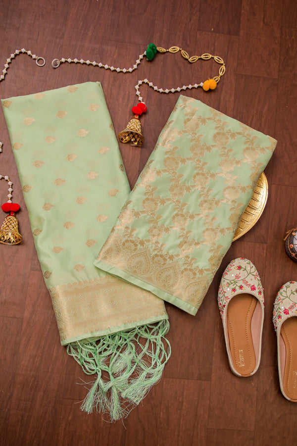 Women’s Cotton Unstitched Suit Set | Elegant Ethnic Ensemble