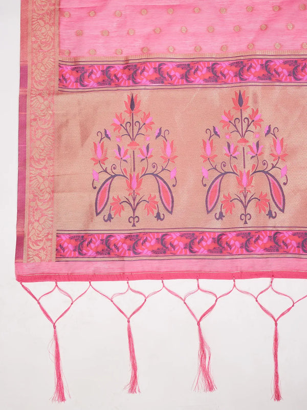 Women’s Cotton Unstitched Suit Set | Elegant Ethnic Ensemble