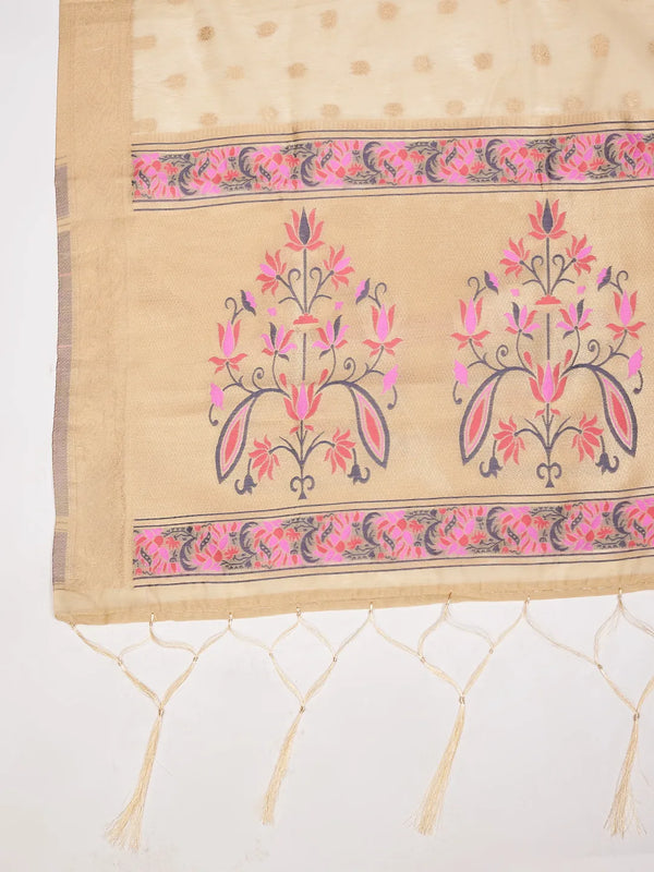 Women’s Cotton Unstitched Suit Set | Elegant Ethnic Ensemble