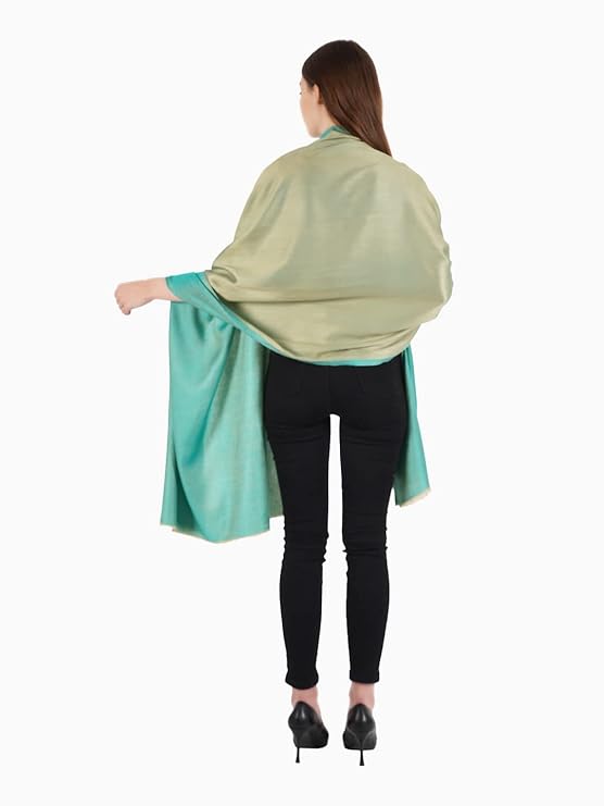 Reversible Bamboo Silk Women Stole | Elegant Dual-Tone Statement Wrap (80 × 28 Inches)