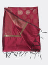 Maroon Banarasi Silk Dupatta with Woven Butti Motifs & Zari Border (Size: 2.5x1 m Approx)