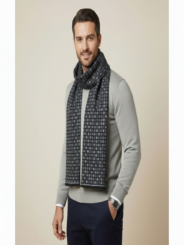 Reversible Woolen Acrylic Muffler | Classic Winter Essential (70 × 12 Inches)