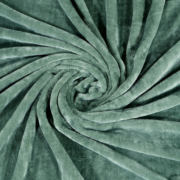 Super Soft Solid Velvet Finish Light Green Flannel AC Blanket (Size: 90 x 90 Inches) Blanket My Store
