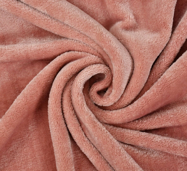 Super Soft Solid Velvet Finish Coral Flannel AC Blanket (Size: 90 x 90 Inches) Blanket My Store