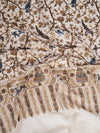 Woolen Women Shawl with Traditional Bird & Floral Jaal Motifs and Ornate Woven Border (80 x 40 Inches)