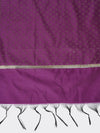 Purple Banarasi Silk Dupatta with Woven Gold Zari Butti & Ornate Border (Size: 2.5x1 m Approx)