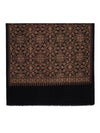 Woolen Mens Shawl with Intricate Traditional Motif & Ornate Woven Border | 80 x 40 Inches