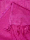 Rani Sheer Handwoven Cotton Dupatta with Tassel Finish (Size: 2.5x1 m Approx)