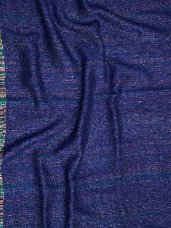 Reversible Woolen Women Stole with Fine Striped Weave | Soft Wrap (80 × 28 Inches)