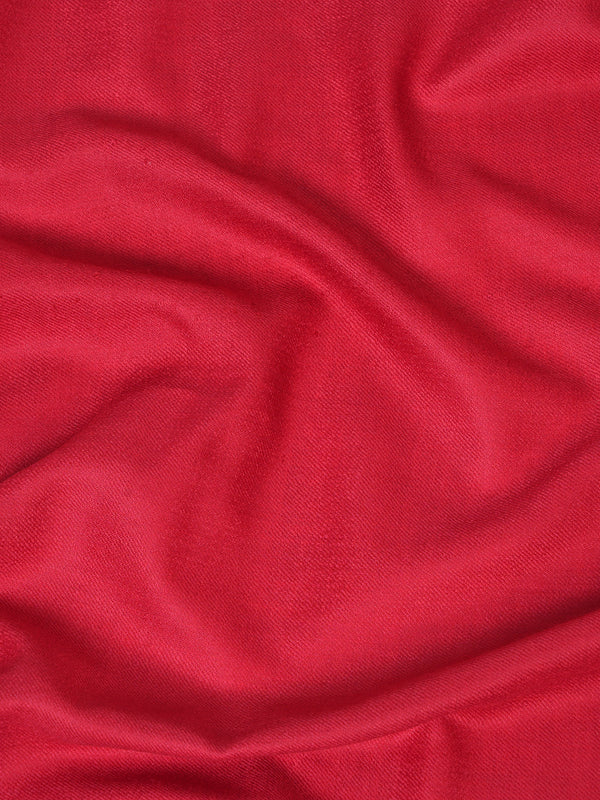 Solid Red Fine Wool Mens Shawl – Soft Winter Wrap (80 x 40 Inches)