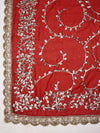 Red Georgette Dupatta with Hand Gota Patti Work (Size: 2.5x1 m Approx)
