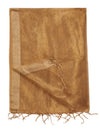 Golden Cotton Silk Dupatta with Subtle Woven Texture (Size: 2.5x1 m Approx)