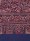 Blue Jamawar Wool Blend Women Shawl with Intricate Paisley Weave – 80×40 Inches