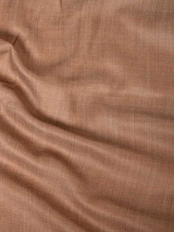 Solid Brown Fine Wool Mens Shawl – Soft Winter Wrap (80 x 40 Inches)