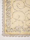 Cream Georgette Dupatta with Hand Gota Patti Work (Size: 2.5x1 m Approx)