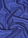 Solid Blue Fine Wool Mens Shawl – Soft Winter Wrap (80 x 40 Inches)