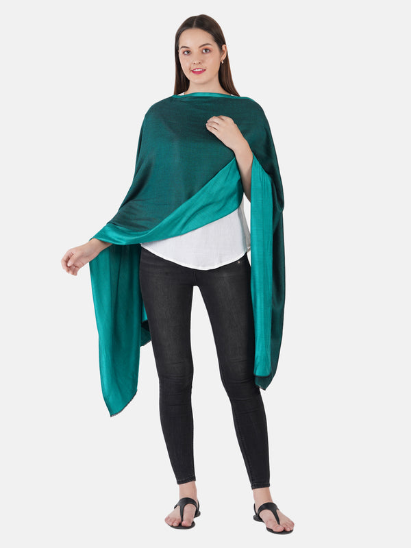 Reversible Bamboo Silk Women Stole | Elegant Dual-Tone Statement Wrap (80 × 28 Inches)