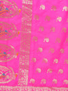 Rani Paithani Silk Dupatta with Traditional Peacock Motifs (Size: 2.5x1 m Approx)