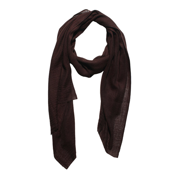 Micro Wool Solid Women Stole | Lightweight Essential (80 × 28 Inches)